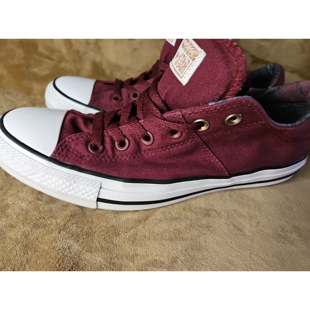 Converse Burgundy and White Sneakers - Picture 8 of 16